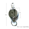 Fil d'acier rétractable - chaîne élastique - porte-clés en acier inoxydable