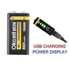 BateríasOKCELL - batería de litio - recargable - USB - 9V - 800 mAh