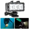 Undervanns LED dykkerlys - for GoPro - 30 m