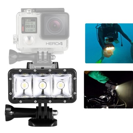 Podwodna latarka nurkowa LED - do GoPro - 30 mAkcesoria