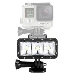 Undervanns LED dykkerlys - for GoPro - 30 m