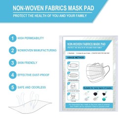Mascarillas bucalesFiltro de máscara facial reemplazable - almohadilla de filtro