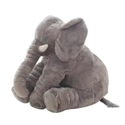 Éléphant géant - oreiller de couchage en peluche pour bébé - jouet