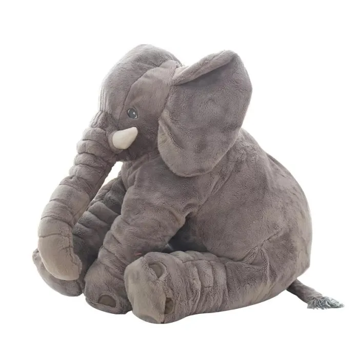 Éléphant géant - oreiller de couchage en peluche pour bébé - jouet