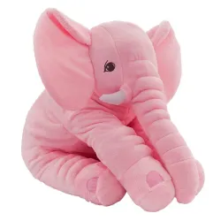 Éléphant géant - oreiller de couchage en peluche pour bébé - jouet