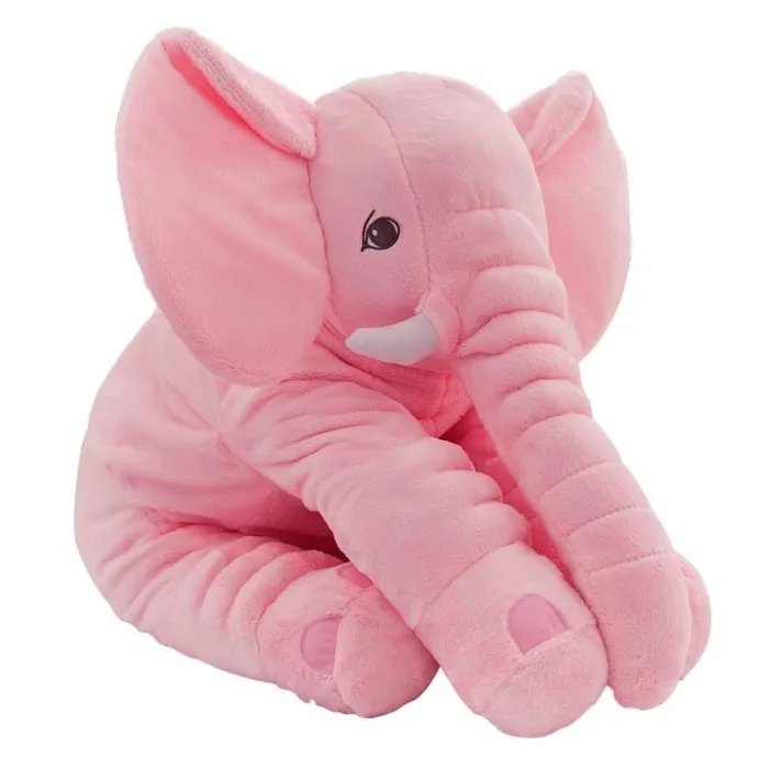 Jätteelefant - uppstoppad babysovkudde - leksak