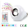 Inteligentna żarówka RGB / LED - ściemnialna - z głośnikiem Bluetooth - pilotem - E27 - 12WBluetooth Głośniki