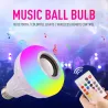 Ampoule intelligente RGB / LED - dimmable - avec haut-parleur Bluetooth - déportée - E27 - 12W