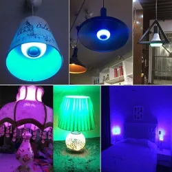 Ampoule intelligente RGB / LED - dimmable - avec haut-parleur Bluetooth - déportée - E27 - 12W