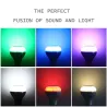 Inteligentna żarówka RGB / LED - ściemnialna - z głośnikiem Bluetooth - pilotem - E27 - 12WBluetooth Głośniki