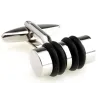 Sylinterin muotoiset kalvosinnapit - nahkaa