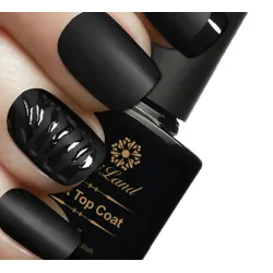Top coat nero opaco - smalto per unghie - 10ml