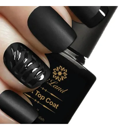 Black mat top coat - nail polish - 10mlNail polish