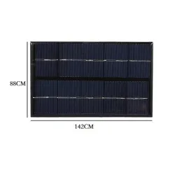 USB solcellepanel - hurtiglader - 5W