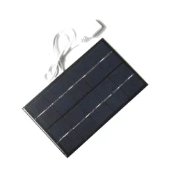 USB solcellepanel - hurtiglader - 5W