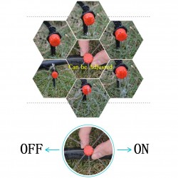 14 pollici - micro tubo - irrigatore da giardino regolabile - 100 pezzi