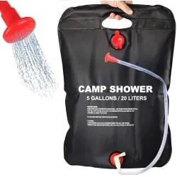 Camp dusjpose - solenergi oppvarmet - PVC - 20L