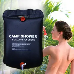 Camp suihkupussi - aurinkoenergialla lämmitetty - PVC - 20L