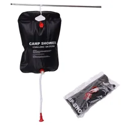 Camp dusjpose - solenergi oppvarmet - PVC - 20L