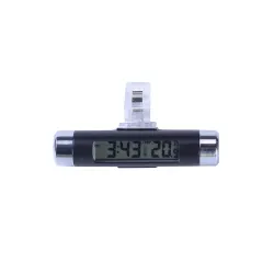 2 in1 - auton LCD digitaalinen lämpötilalämpömittari / kello - kiinnitys