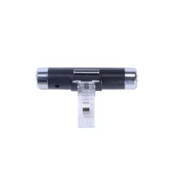 2 i 1 - bil LCD digital temperaturtermometer / klokke - clip-on