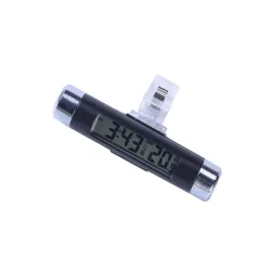 2w1 - samochodowy cyfrowy termometr / zegar LCD - przypinanyStyling parts
