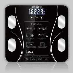 Elektroninen älykäs painovaaka - 13 kehoindeksi - kehon rasva - BMI - LCD-näyttö