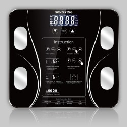 Elektronisk smart vægt - 13 kropsindeks - kropsfedt - BMI - LCD display
