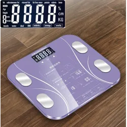 Elektronische intelligente Waage - 13 Körperindex - Körperfett - BMI - LCD-Display