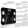 BalanzasBáscula electrónica inteligente - índice corporal 13 - grasa corporal - IMC - pantalla LCD