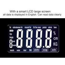 Electronic smart weight scale - 13 body index - body fat - BMI - LCD displayWeighing scales