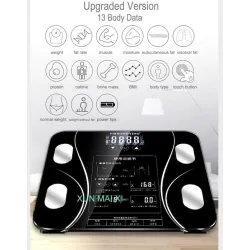 Electronic smart weight scale - 13 body index - body fat - BMI - LCD displayWeighing scales