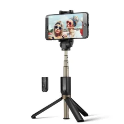 3 i 1 - trådlöst ministativ / selfiestick - Bluetooth - för smartphone