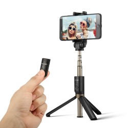 3 i 1 - trådløs mini stativ / selfie stick - Bluetooth - for smarttelefon