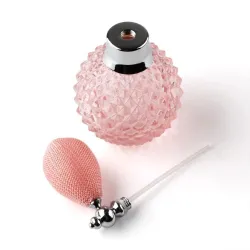 Vintage crystal perfume bottle - empty container - with spray atomiser - refillable - 100mlPerfumes