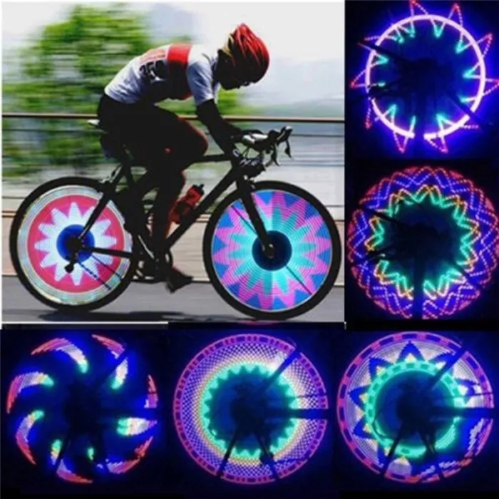 Luce per ruota a raggi per bicicletta - LED - 30 motivi