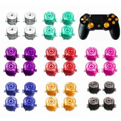 Botões de metal - botões de ação de bala - para controle de Playstation 4/3 - 4 peças