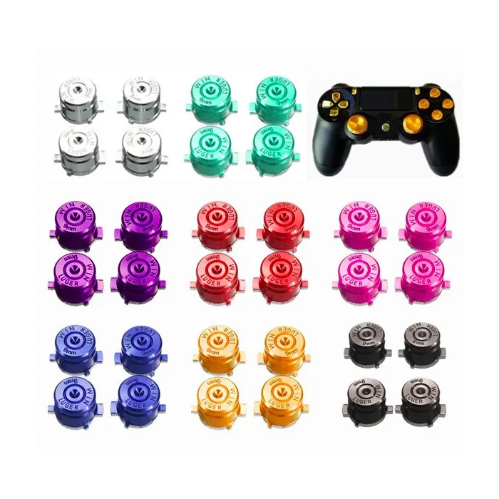 Metalknapper - kuglehandlingsknapper - til Playstation 4/3 controller - 4 stk