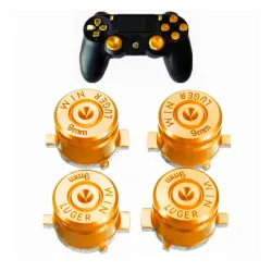 Metalknapper - kuglehandlingsknapper - til Playstation 4/3 controller - 4 stk