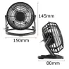 Mini skrivebordsvifte - ventilator - ultra stillegående - USB