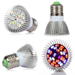 Lâmpada LED - luz de crescimento de plantas - espectro completo - hidropônico - E27 - 10W - 30W - 50W - 80W