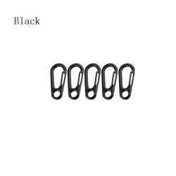 Mini karabinkrok - klips - krok - nøkkelring - for flasker / nøkler - 5 stk
