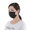 Beskyttende ansikts-/munnmasker - engangs - 4-lags - svart - 50 stk.