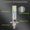 Car LED bulb - super bright - 12 3535 SMD - 12V 24V 6000K - H1 - H3 - 2 piecesH1