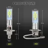 Lampadina LED per auto - super luminosa - 12 3535 SMD - 12V 24V 6000K - H1 - H3 - 2 pezzi