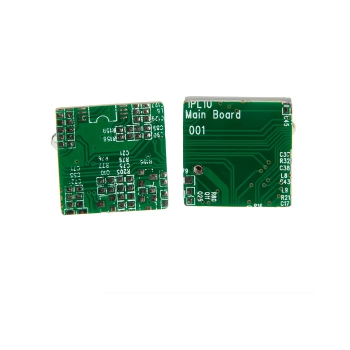Green circuit board - trendy cufflinksCufflinks