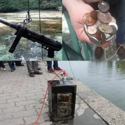 Dobbeltsidig neodymmagnet - fiskemagnet - med øyebolt - 300Kg - D60mm