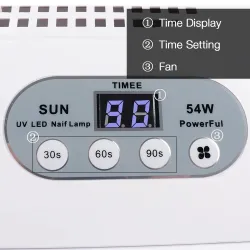 Tudo em 1 - secador de unhas / coletor de pó de unhas / broca de unhas - lâmpada LED UV - 54W - 25000RPM