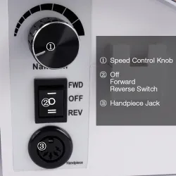 Alt i 1 - negletørker / spikerstøvsamler / spikerbor - LED UV-lampe - 54W - 25000RPM