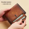 Wielofunkcyjny portfel vintage - ochrona RFID - skóra naturalnaPortfele